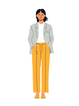 girl in white outfit vector