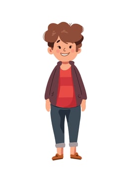 cute boy or man illustration vector