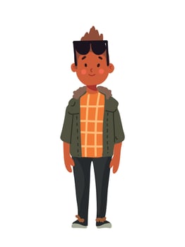 charming male character design vector