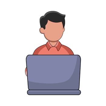 illustration of Graphic Desainer vector