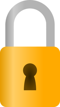 Yellow lock padlock key png