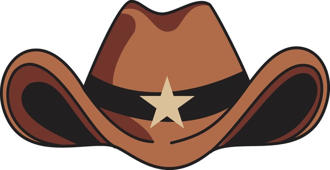 Cowboy Hat Illustration. vector