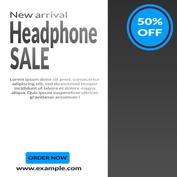 Headphone SALE social media psd