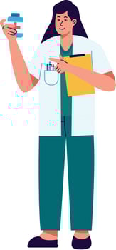 Pharmacist People Illustration. vector
