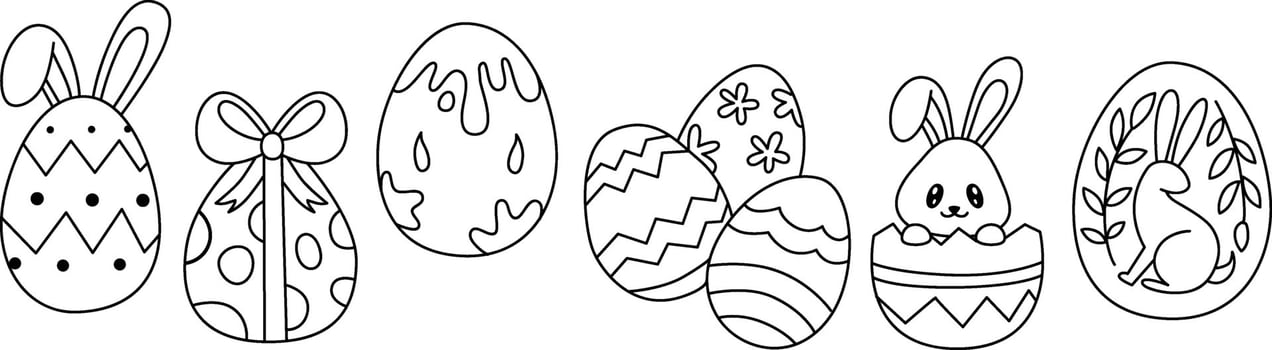 Easter Egg Icon Doodle vector