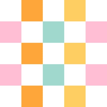 Colorful Retro Checkerboard Seamless Pattern and Background vector