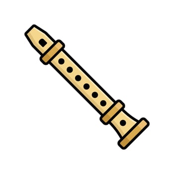 Simple Flute Icon vector