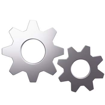 3D Icon Double Gear Settings png
