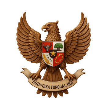 garuda pancasila 3d render png