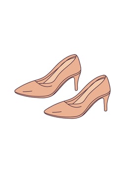 soft pastel footwear vector