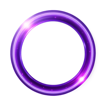 Neon Purple Glowing Ring Illustration png