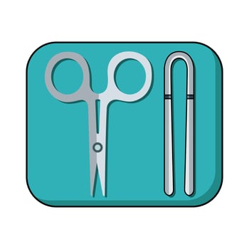 illustration of Surgery Tools vector