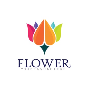 Minimalist Blossom Logo for Beauty and Organic Business vector