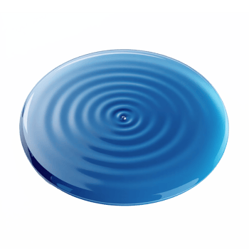 Blue water ripple circle with no background transparent clipping path png