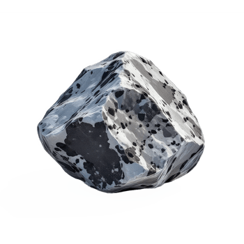 Dalmatian Jasper Gemstone with Natural Pattern on Transparent Background png
