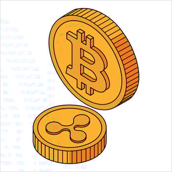 Bitcoin icon, perfect for crypto branding, investment visuals, and tech finance designs. vector