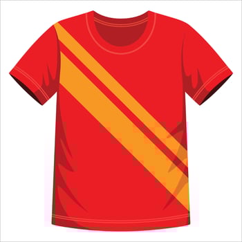 Contestant shirt representing a team, design. Perfect for sports events, competitions, and group identity illustration.. vector