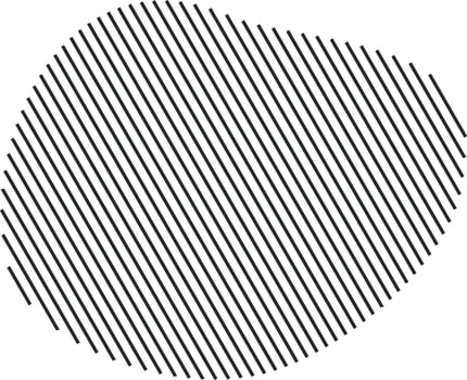 Diagonal stripe design on abstract figure vector