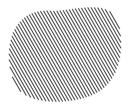 Creative diagonal stripe design on shape vector