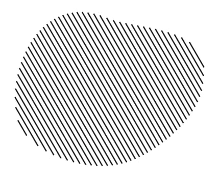 Abstract form layered with diagonal stripes vector