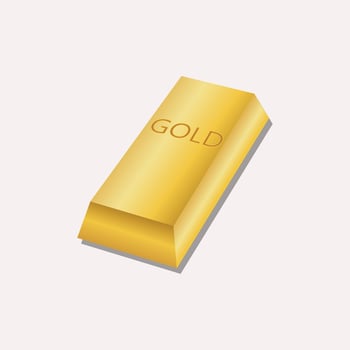 gold bar with gold writing vector