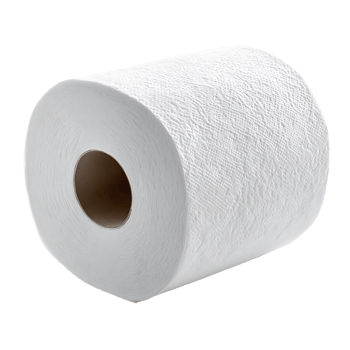 Roll of Toilet Paper Close Up Isolated with Transparent Background Clean Hygiene png