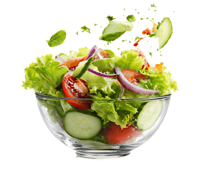 Nutritious Salad with Fresh Vegetables Transparent Background Isolated Stock Photo png