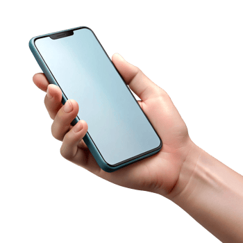 hand holding smartphone png
