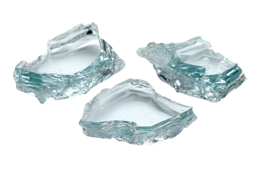 Elegant Ice Chunk Fragments on Transparent Background Close Up Isolated Studio Shot png