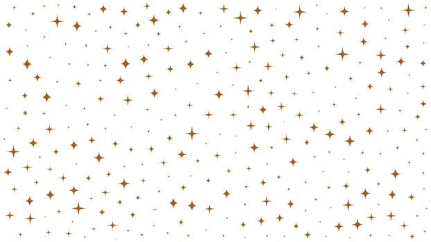 Gold stars texture set. vector