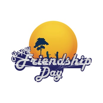 happy friendship day social media post design idea vector