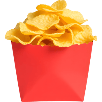 Golden Potato Chips Red Box png
