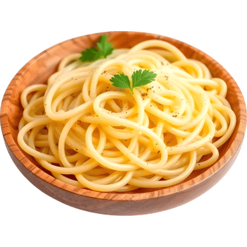 Spaghetti Pasta with Parsley Garnish png