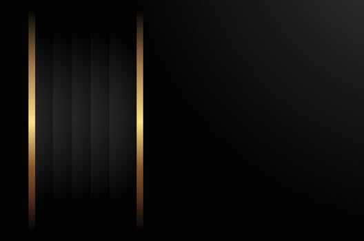Minimalist Abstract Background in Luxury Gold and Black Theme vector