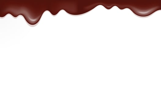 Sweet Melting Chocolate Drip Texture Background vector