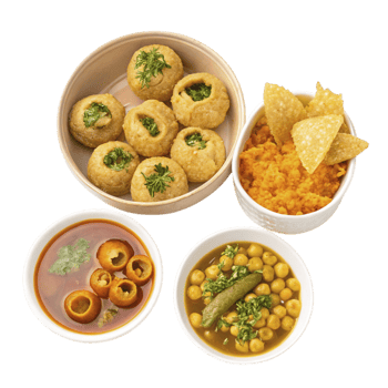 A variety of dishes including rice, vegetables and chips png