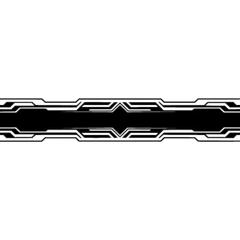 Futuristic Tech Banner Black White Geometric vector