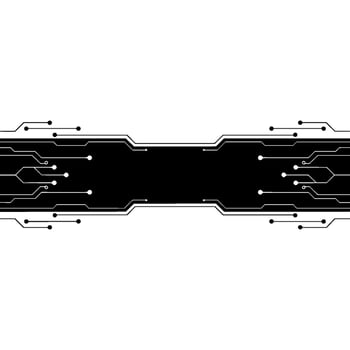 Circuit Board Template Tech Background With Space for Text vector