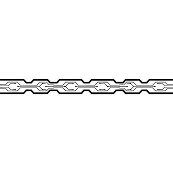 Circuit Board Line on White Background Tech, Minimalist, Modern vector