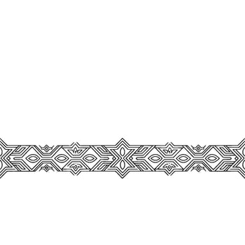 Geometric Border on White Background Minimalist vector