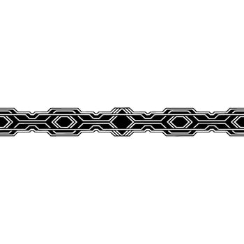Abstract Geometric Border on White Modern Element vector