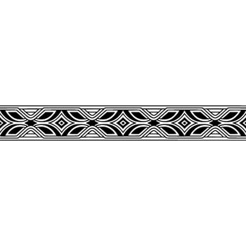 Elegant Black White Geometric Border on Gradient Background vector