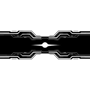 Futuristic Tech Banner With Glow Minimalist Abstract vector