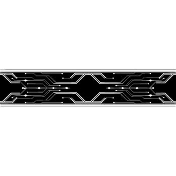 Futuristic Circuit Board , Tech Background, Monochrome Abstract vector