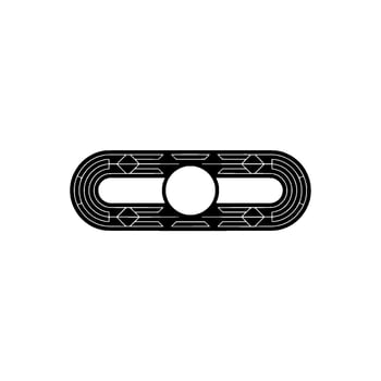 Abstract Geometric Black White Minimalist Element vector
