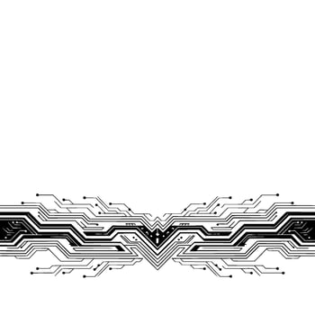 Abstract Tech Background Circuit Board , Data Flow, Modern Style vector