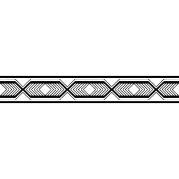 Geometric Border Modern, Minimalist Pattern for Decor. vector