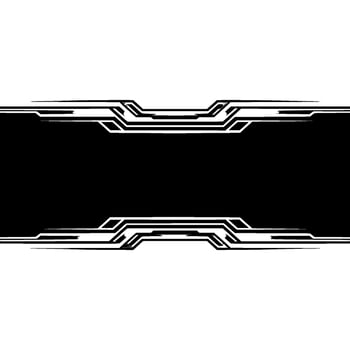 Futuristic Abstract Black White , Template vector