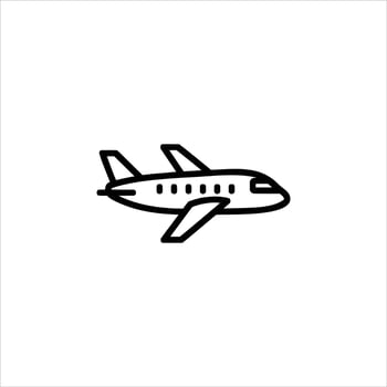 Simple Airplane Outline vector