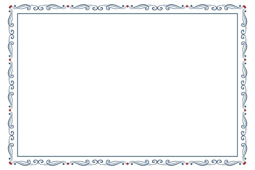 Independence Day Frame with Fancy Star Accents vector